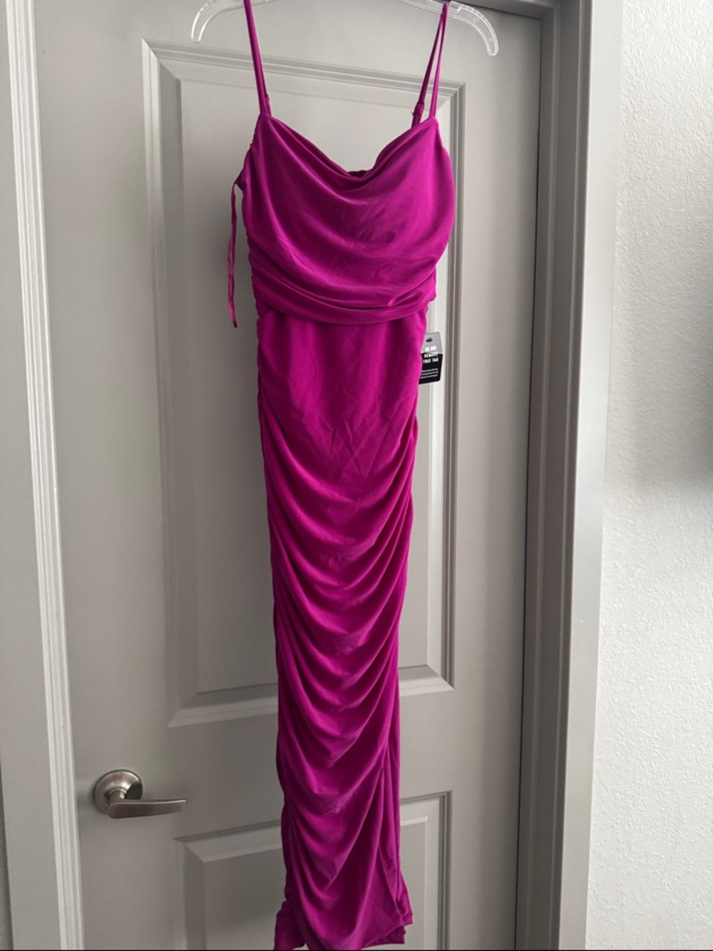 Midi scrunched dress